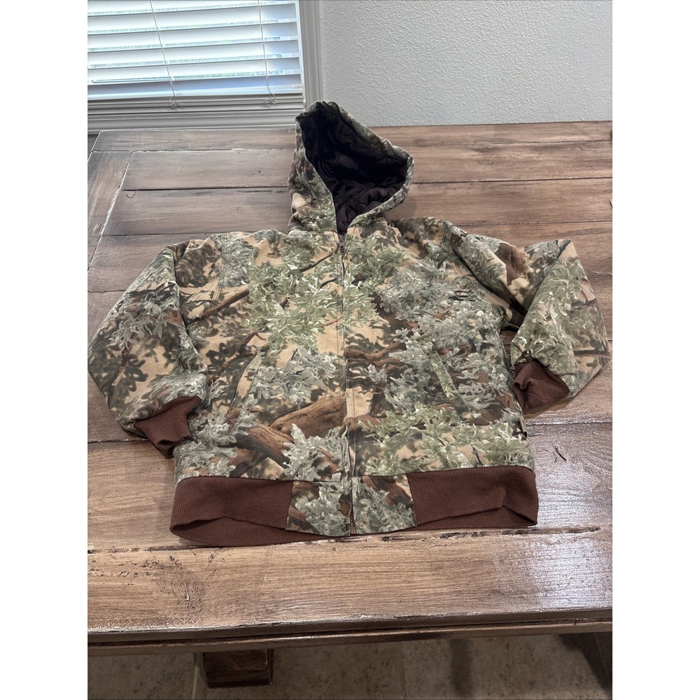 KINGS‎ Camo Coat Kids Youth Medium Camo Carhartt Style Quilted Hood